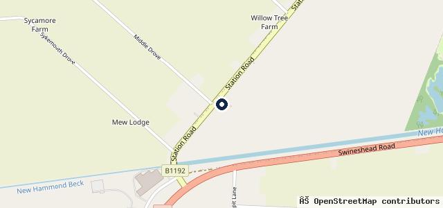 Map showing the location of Peter & David Cosby