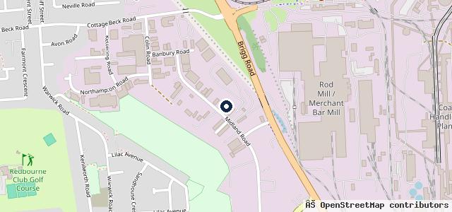 Map showing the location of Peter’s Garage