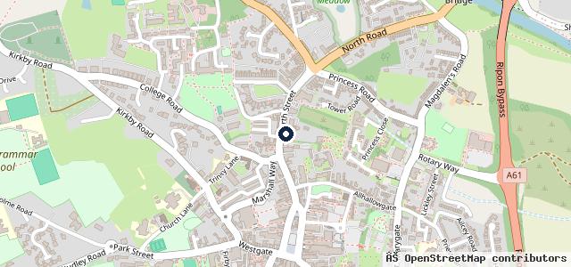 Map showing the location of Pets Corner
