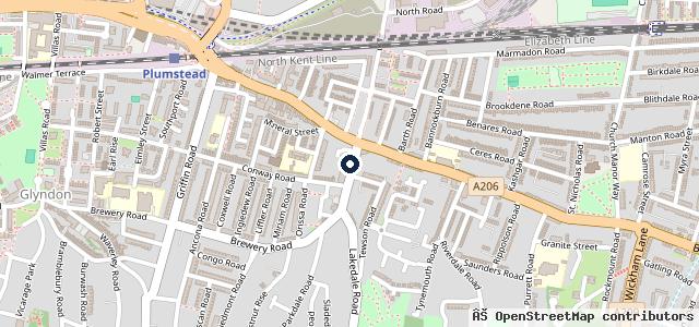 Map showing the location of Plumstead Garages LTD