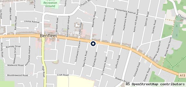 Map showing the location of Power Autos