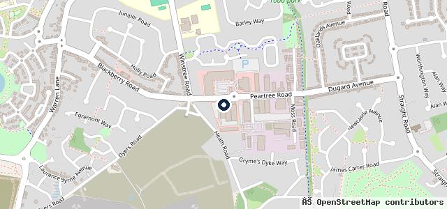 Map showing the location of Halfords Garage Services Colchester (Angorra)