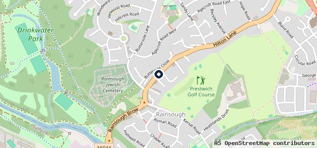 Map showing the location of Rainsough Garage Ltd