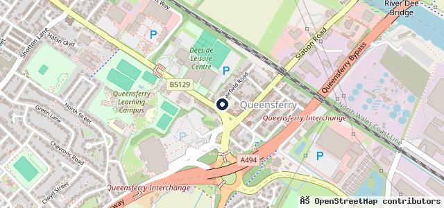Map showing the location of R.B Automotive