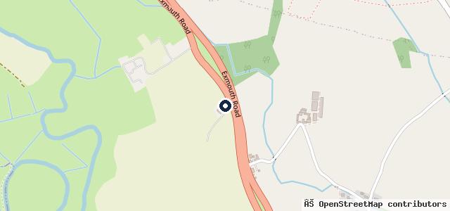 Map showing the location of Redlands Service Station