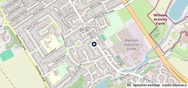 Map showing the location of Golden Lion Garage