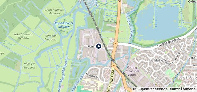 Map showing the location of Romsey Fast Fit ltd and Romsey MOT and Tyre