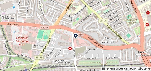 Map showing the location of Stellantis &You Peugeot Liverpool