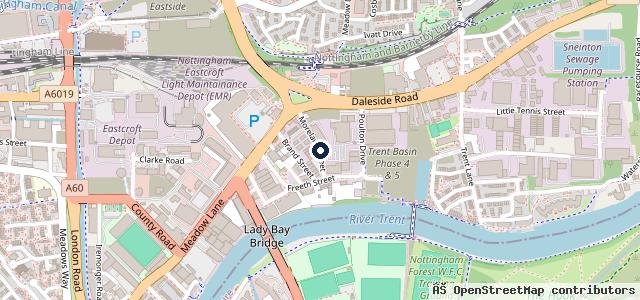 Map showing the location of AMB Porsche | Nottingham