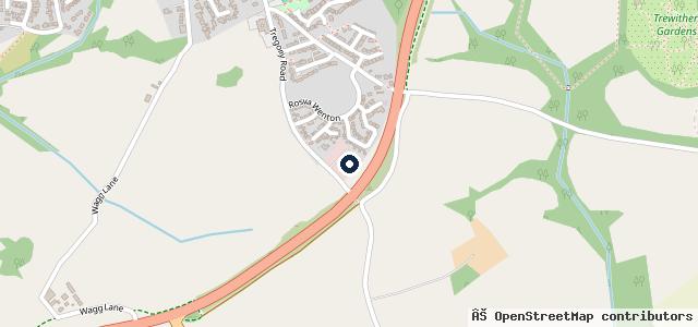 Map showing the location of Bosch Car Service - S.J. Grigg