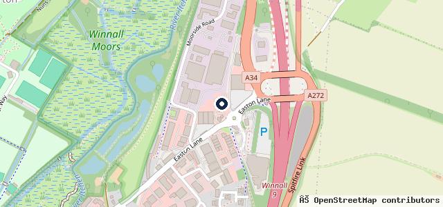 Map showing the location of Martins OMODA & JAECOO Winchester