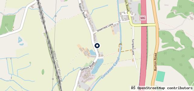 Map showing the location of Service Garage