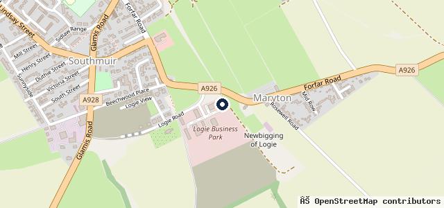 Map showing the location of Shaw's M O T Centre