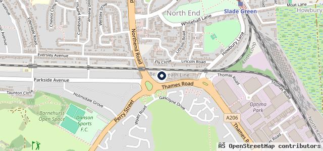 Map showing the location of SMC FordStore Crayford