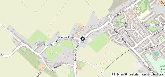 Map showing the location of South Court Garage | Deal