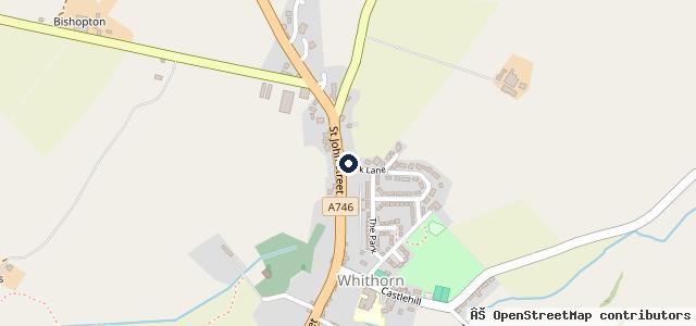 Map showing the location of St. John's garage