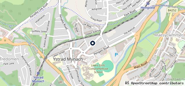 Map showing the location of St Davids Mot Centre