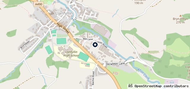 Map showing the location of Station Works Garage
