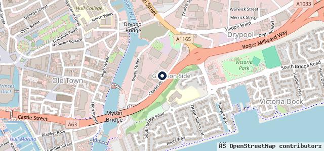 Map showing the location of Stratstone MINI Hull