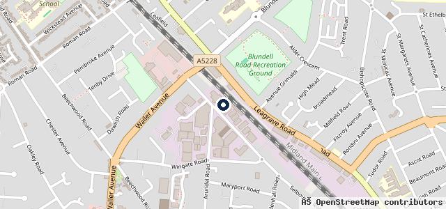 Map showing the location of Selbourne Motors