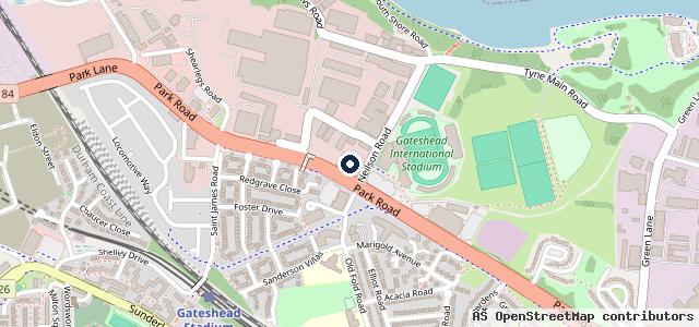 Map showing the location of Swingbridge Garage