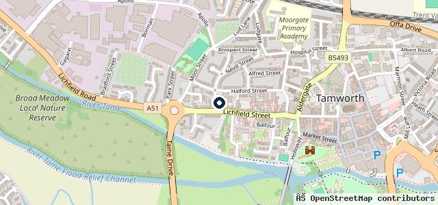 Map showing the location of Tamworth Auto Repair - Eurorepar Car Service Centre