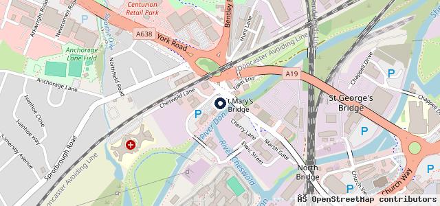 Map showing the location of Hayselden Volkswagen (Doncaster)