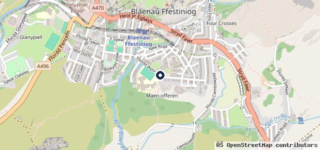 Map showing the location of The Dpf Doctor at Garej Bowydd Garage Ltd