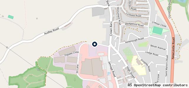 Map showing the location of Lodge Tyre Company Limited - Talke