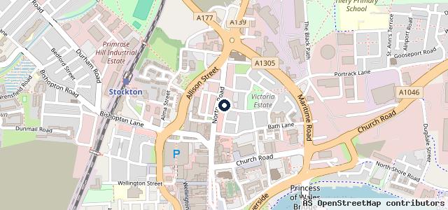 Map showing the location of Tip Top Motors