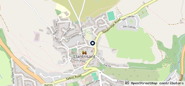 Map showing the location of Town Garage