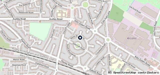 Map showing the location of Tyre services 24/7