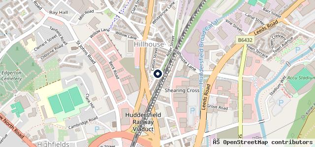 Map showing the location of ParkView Cars
