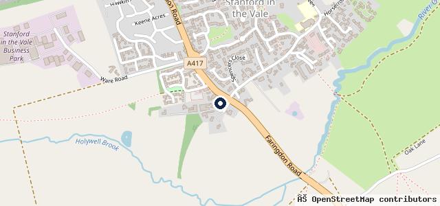 Map showing the location of Vale Garage