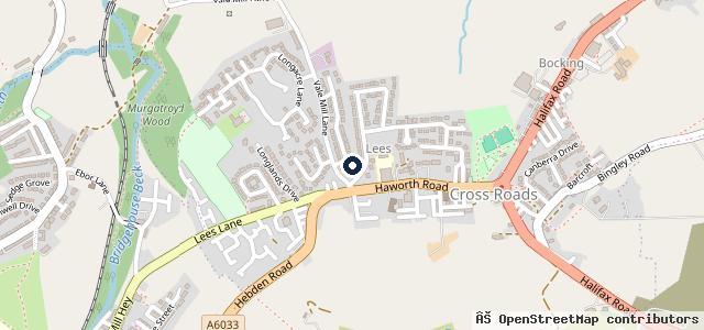 Map showing the location of Vale Lane Garage
