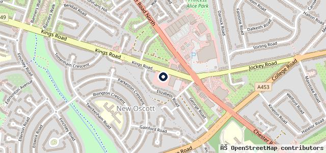 Map showing the location of Johnsons Volkswagen Sutton Coldfield