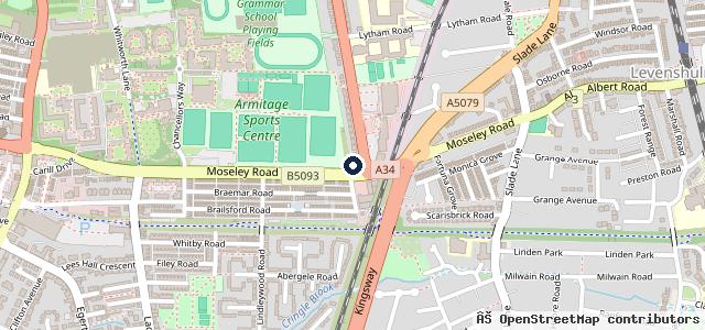Map showing the location of The Car Centre