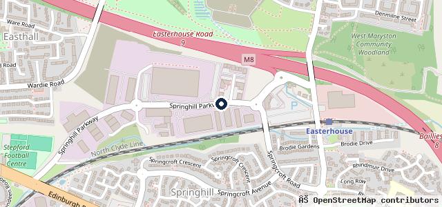 Map showing the location of Lookers Volkswagen Van Centre Baillieston