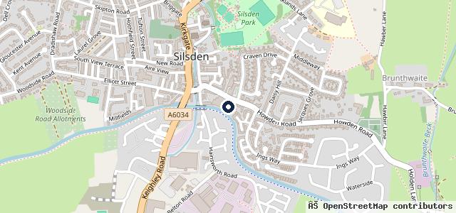 Map showing the location of Wainwright Bros Of Silsden