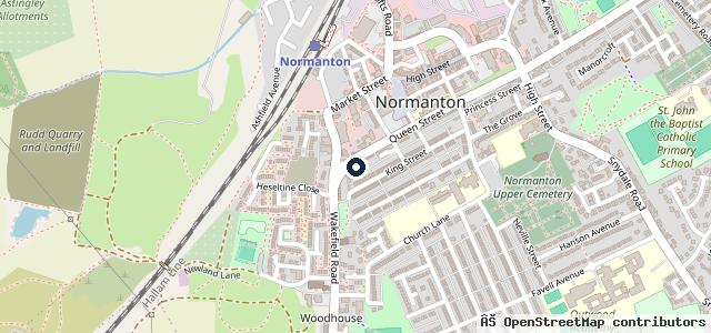 Map showing the location of West Street Garage