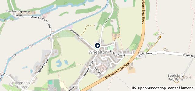 Map showing the location of Wheelton Motorcycles