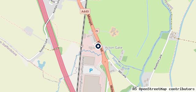 Map showing the location of Citroën W R Davies (Stafford)