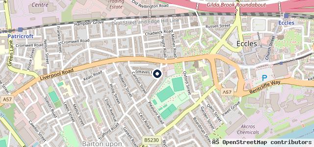 Map showing the location of Eccles Gearbox Centre