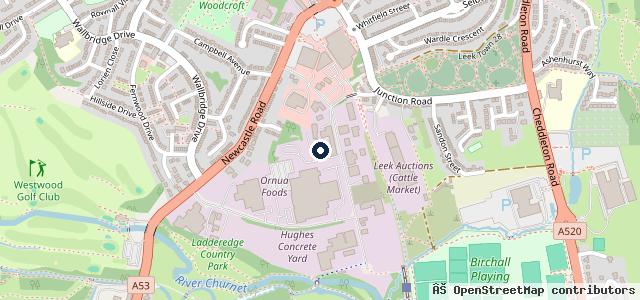 Map showing the location of Ben Thompson Autos