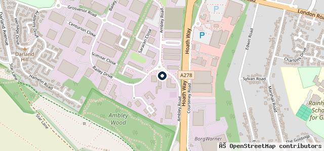 Map showing the location of Crusader MOT Centre