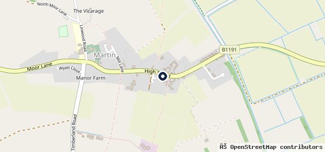 Map showing the location of J W Smalley & Sons