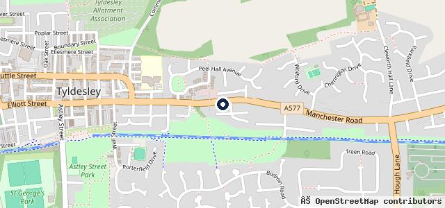 Map showing the location of Exchange and Mart Motors Ltd | Manchester