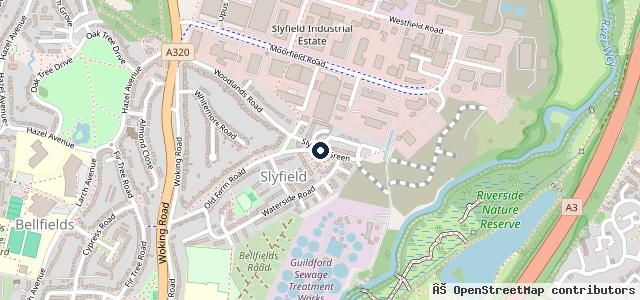 Map showing the location of FG Barnes Group | Guildford