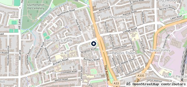 Map showing the location of Doves Vauxhall Southampton