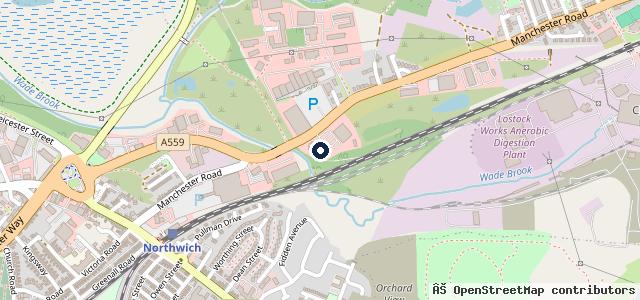 Map showing the location of Arnold Clark Northwich Vauxhall / Kia